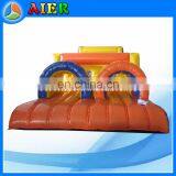 Large Jump Orange Jungle Inflatable Obstacle Course for Sale