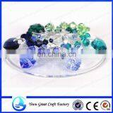 Valentine's Day Gift, Wine Charms Blue Green Crystal Wine Charms thumbnail-1