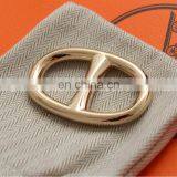Simple Design H Shape Zinc Alloy Scarf Ring Clips Accessory for Women