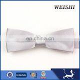 Delicate Fashion Casual Cool Sliver White Bow Tie thumbnail-1