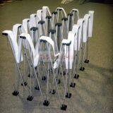 8ft Portable Aluminum Frames Tension Fabric Foldable Pop up Wall Banner Display Stand thumbnail-5