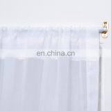 Best Sell Customized White Sheer Door Window Curtain Voile French Door Curtain thumbnail-2