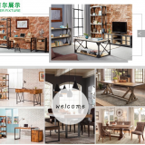 Fashional Norway Oblong Log White Four Seater Wood Dining Table thumbnail-5