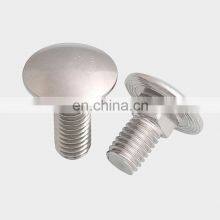 Round Head Bolts M16x45 ISO 8677 or DIN 603, Carriage Bolt, Round Head Square Neck Bolt
