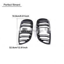 E92 ABS Grill Grille for BMW 328i 335i Coupe 05-08 Glossy Black M Look thumbnail-5