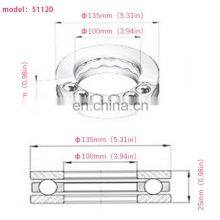 Wholesale Fast Delivery High Quality and Low Price Thrust Bearing 51120 Thrust Ball Bearing thumbnail-2