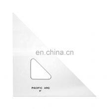 Custom Transparent Acrylic Triangle Ruler With 6-inch, 45/90 Degrees
