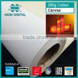 260g Waterproof Inkjet Cotton Canvas for Large Format Printing thumbnail-1