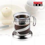 200ml Glass Tea Cup, Coffee Mug With Rubber Handle thumbnail-2