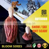 OM2654 O.MOSA 2G Scarves Shawls Circular Scarf Mohair Sport Heavy Knit Scarf