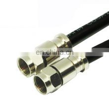 Free Sample RG6 Coaxial Cable With F Type Connector For Cable TV