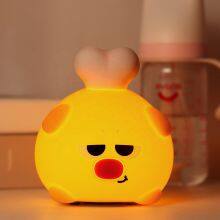 Seller Cheap Personalized Night Light Silicone Cute USB Rechargeable Dog Silicone Touchable Night Light For Kids thumbnail-4