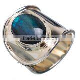 LABRADORITE RING ,WHOLESALE SILVER JEWELRY,SILVER EXPORTER,SILVER JEWELRY FROM INDIA thumbnail-1