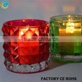 Classic Sea Design Glass Votive Holder / Lattice Gold Votive Holders Wholesale Wedding