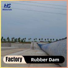 PVC-Coated Inflatable Rubber Dam for Efficient Water Diversion and Level Control in Canals thumbnail-1