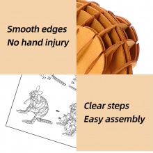 Wholesale 3D Kangaroo Animal Craft Kit Paper Craft Arts and Crafts 3D Puzzles for Kids Education Supplies thumbnail-4