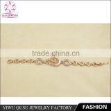 2015 Yiwu New Products Rose Gold Plated Bracelet and White Rhinestones and Fresh Water Shell thumbnail-1