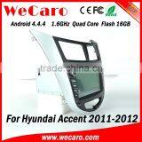Wecaro WC-HU7202 Android 4.4.4 Car Multimedia System 2 Din for Hyundai Accent Multimedia System Radio Gps Mirror Link 2011-2014 thumbnail-1