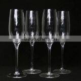 260ML Hand Blown Champagne Flute With Gold and Sliver Letter Decal thumbnail-1