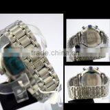 China Factory Oem Chronograph Watch Men in Wristwatches With Own Logo Stainless Steel Band thumbnail-5