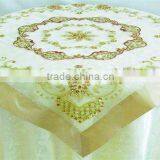 Organza Table Cloth With Beads Embroidery by Handmade