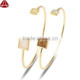 Endless Jewelry Customer Design Adate Druzy Chalcedony Bezel Bracelet Bangle Cuff thumbnail-1