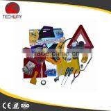 Car emergency safety kit with first aid products