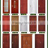Solid Wood Interior Outdood Hard Wood Cherry Plain Wood Bathroom Door thumbnail-3