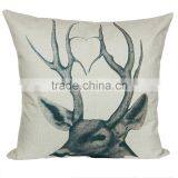 Popular Chiristmas Home Decorative Deer Printing Linen Cheap Cushion Cover thumbnail-4