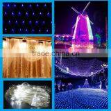 Fullbell 200 LED Wedding Fairy Mesh Net Lighting Outdoor Twinkle Led Christmas Net Lights Blue thumbnail-1