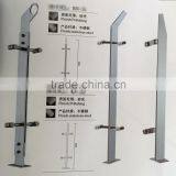 Outdoor Stainless Steel 304/ 316 Balcony Handrail/railing/column/ Balustrade thumbnail-1