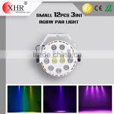 Mini 12pcs 4in1 LED Par Light, RGBW Hall Wash Stage Disco Effect Light Decor
