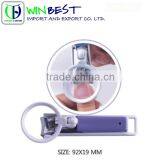 2015 Wholesale magnifying/magnifier nail clipper with nice appearance