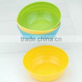 4 pcs round plastic salad bowl set