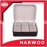 Elegant Leather Glasses Box in Black Color