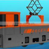 The newest 10tons variable frequency trolley locomotive, China manufacture locomotive,