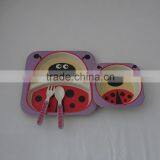 Hot Sales Eco Bamboo Fiber Kids Dinner Ware Sets With Animal Shape thumbnail-1