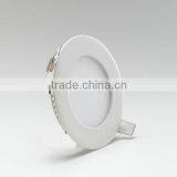 2014 New Dimmable Hot 4W Led Panel Round White Silver Finish thumbnail-2