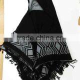 High Quality Fashion Lady Hot Sale Thick Poncho Knit Ponchos OEM Factory thumbnail-2