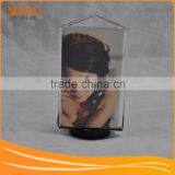 China Factory Offer High Clear Acrylic Triangle Shape Sign Holder Paper Holder