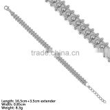 BSA5-004 925 Silver Jewelry, Sterling Silver Bracelet with Silver beads, Shenzhen Supplier China