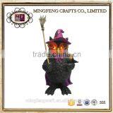 Halloween Decoration Solar Resin Witch thumbnail-1