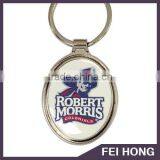 Delicate Custom Logo Kinds of Plated Key Chain Holder With Digital Print