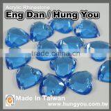 Decorative Heart Shape Sew on Acrylic Rhinestones With Foil Back thumbnail-4
