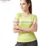 Wholesale Women Functional Fabric Sport Shirts /OEM Yoga Wear thumbnail-2