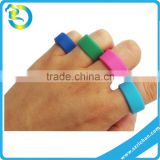 fashion shape silicone finger ring rubber band/silicone finger band/silicone thumb ring