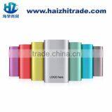 LED Indicator Mini Usb Charger Power Bank, 5200mah Metal Custom Logo Power Bank