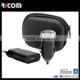 Usb Travel Charger Kit,tablet Charger for Samsung,micro Usb Charger for Iphone---CWC301B--Shenzhen Ricom