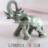Small Pewter Animal Sculpture Home Decoration, Elephant Crafts