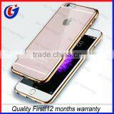 Manufacturer Case for Iphone 6 Tpu Case Electroplate Middle Frame Mirror Case thumbnail-3